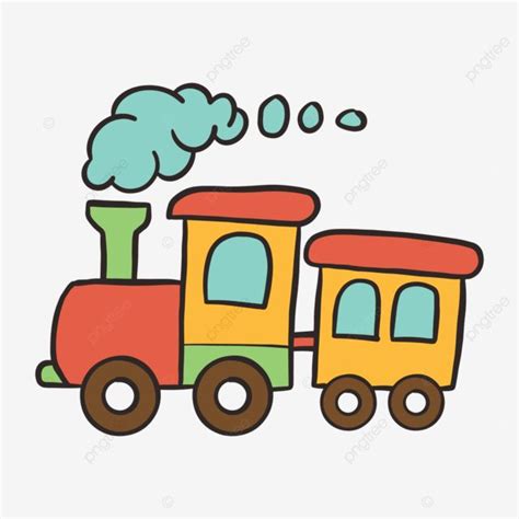 Cartoon Train Illustration, Train Clipart, Cartoon Clipart, Train PNG ...