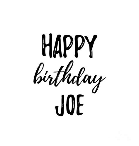 Happy Birthday Joe Digital Art by Funny Gift Ideas - Fine Art America