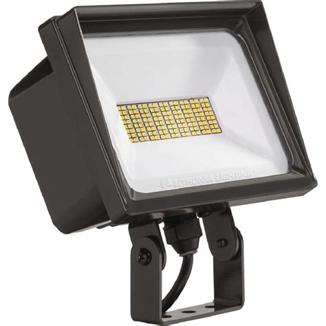 Lithonia Lighting QTE 66-Watt Bronze Outdoor Integrated LED Flood Light ...