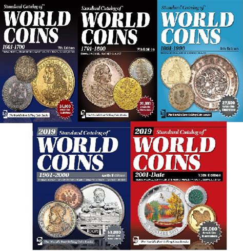 Krause Standard Catalog Catalogue World Coins Volumes 1-5 1601 to 2018 ...