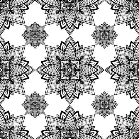 Black And White Ornamental Pattern Background, Book, In, Texture ...