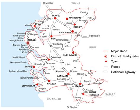 Maharashtra's Villages: Talukas in Raigad District | Raigad District ...