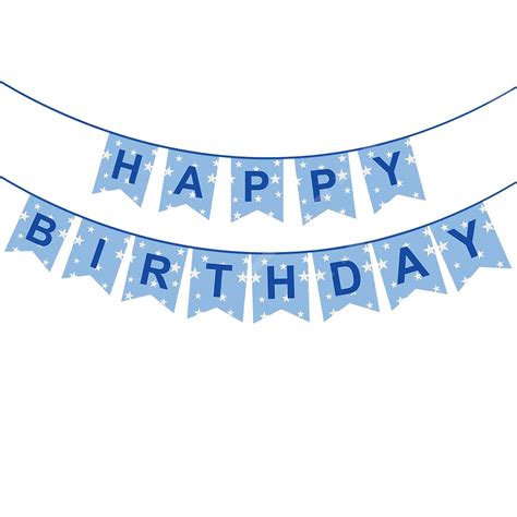 Happy Birthday Banner Navy Blue Silver Sparkle Birthday Happy Birthday ...