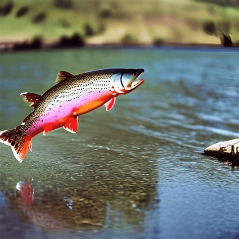 Rainbow Trout Fly Fishing · Creative Fabrica