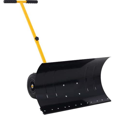 ITOPFOX 47 in. Snow Cordless Shovel with Wheels and Cushioned Angle ...