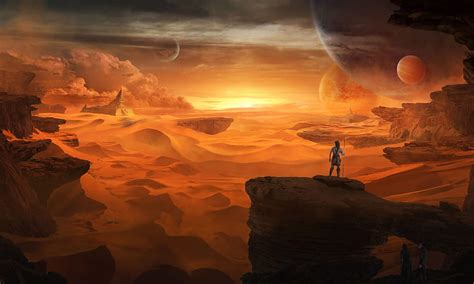 Sci Fi Landscape Desert, Desert Planet HD wallpaper | Pxfuel