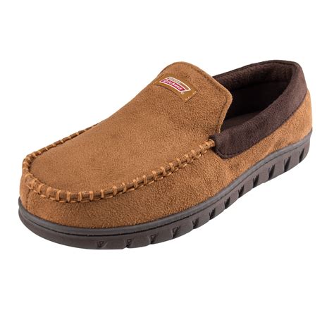 Genuine Dickies Men's Indoor/Outdoor Venetian Moccasin Slipper (Tan ...