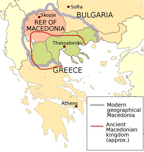 Ancient Macedon & Modern Political Map Overlay (Illustration) - World ...