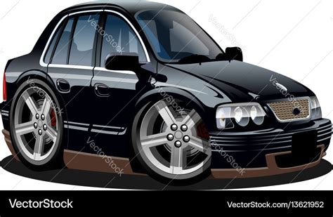 Cartoon car Royalty Free Vector Image - VectorStock