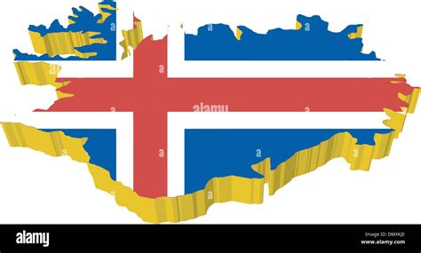 vectors 3D map of Iceland Stock Vector Image & Art - Alamy