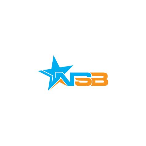 NSB star letter logo 22362219 Vector Art at Vecteezy