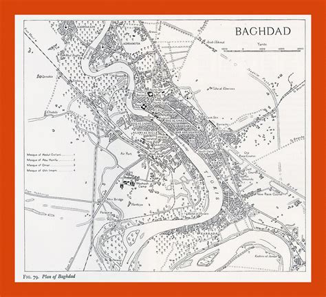 Old map of Baghdad city - 1944 | Maps of Baghdad | Maps of Iraq | Maps ...