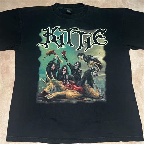 Kittie band shirt, printed on a Danish tag, size XL... - Depop