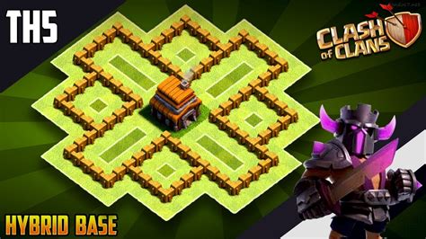 Cách Xếp Nhà Hall 5 | NEW BEST TH5 HYBRID/TROPHY[defense] Base 2019 ...