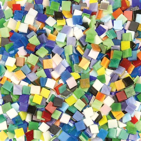 Glass Mosaic Tiles - Small - 1kg Pack | Mosaics | CleverPatch - Art ...