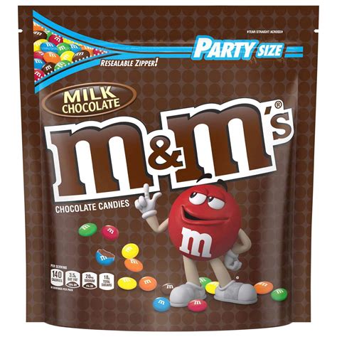 Amazon.com: M&M'S Milk Chocolate Candy Party Size 42 Ounce Bag ...