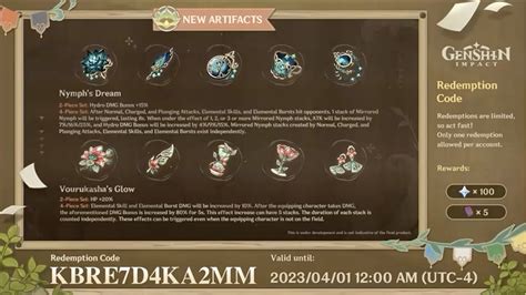 2 New Artifact Sets Appear in Genshin Impact 3.6 - Siliconera