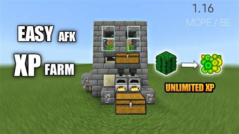 SIMPLE CACTUS XP FARM FOR MINECRAFT 1.16 PE/BE 2021 | MCPE Bedrock ps4 ...