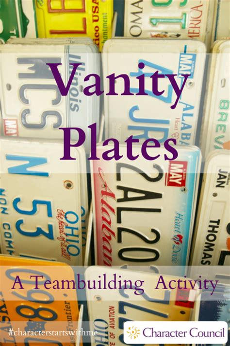 Vanity Plates - Character Council