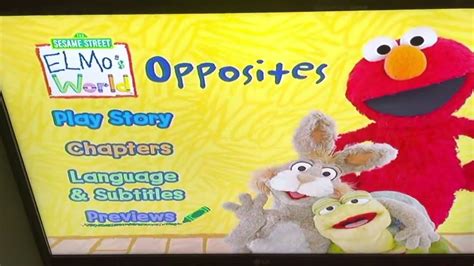 Elmo’s World Opposites 2008 DVD Menu Walkthrough - YouTube