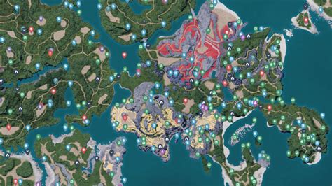 Os melhores mapas interativos de Palworld para coletar mais recursos