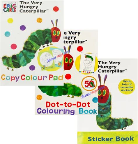 KIDS THE VERY Hungry Caterpillar Books Book - Copy Colour - Dot To Dot ...