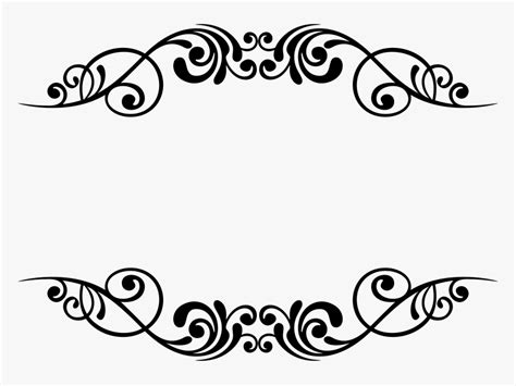 Border Design Clipart Decorative - Border Design Clipart Black And ...