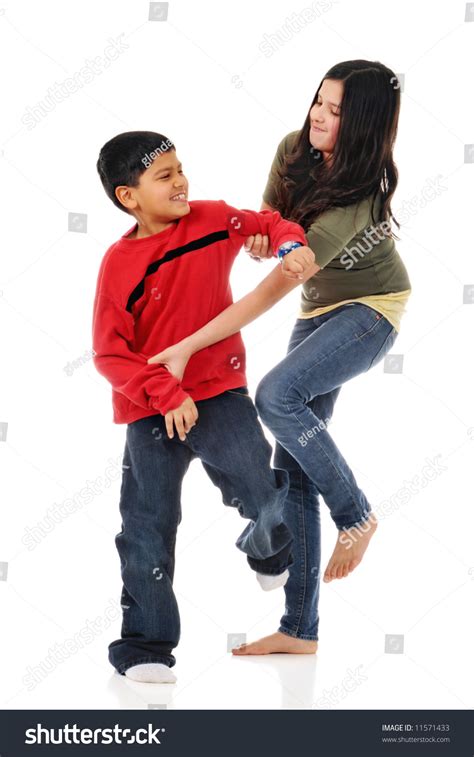 Big Sister Fighting Her Little Brother Stock Photo 11571433 | Shutterstock