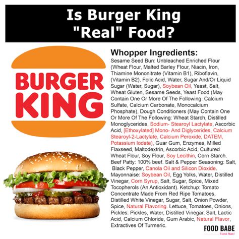 Burger King Ingredients Finally Revealed in the Whopper, Fries, and ...