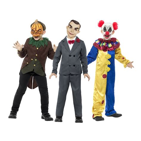 Kids Boys Official Goosebumps Childs Horror Clown Pumpkin Doll ...