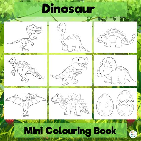 Dinosaur Colouring Book - Arty Crafty Kids