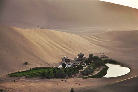 Somewhere I would like to live: Crescent Lake Oasis Gobi desert