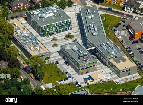 Aerial view, Rhine-Waal University of Applied Sciences, campus, Kamp ...