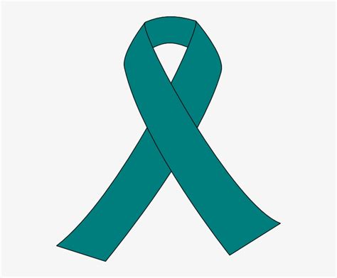 Ribbon - Ovarian Cancer Ribbon Png - 546x599 PNG Download - PNGkit