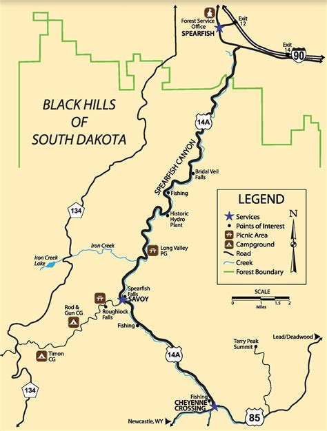 Black Hills Forest Trail Map