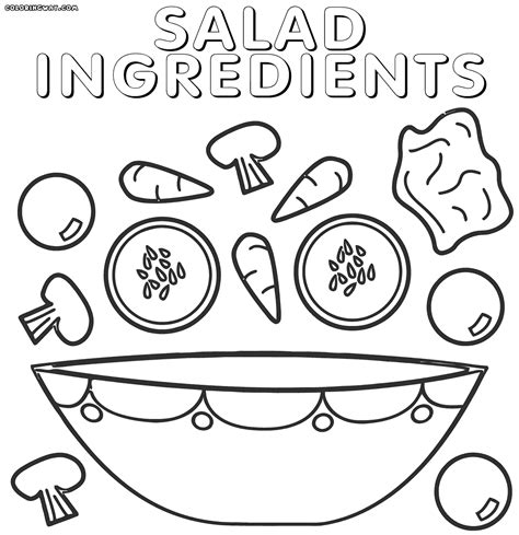 Salad coloring pages | Coloring pages to download and print