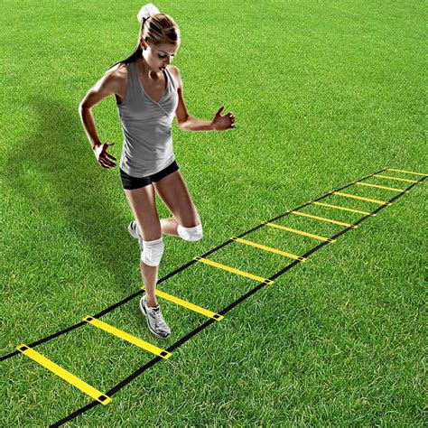 12-rung Agility Ladder For Speed Soccer Football Fitness Feet Training ...