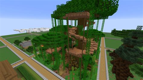 Jungle Treehouse Build | Minecraft Amino