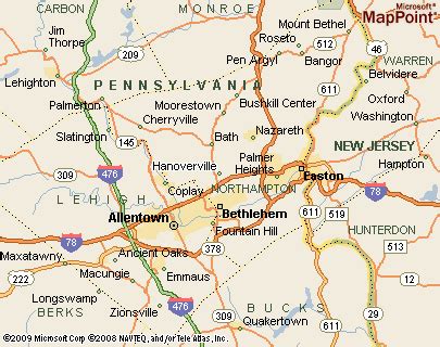 Where is Lehigh Valley, Pennsylvania? see area map & more