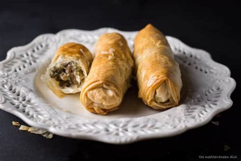 Phyllo Dough Meat Rolls | The Mediterranean Dish