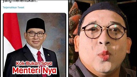 Meme Fadli Zon: Kok Bukan Saya Menterinya, Anak Buah Prabowo Ngakak Ada ...