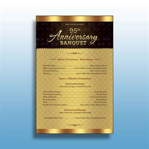 Church Anniversary Program - 9+ Examples, Photoshop, Illustrator, Word ...