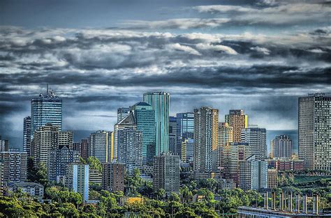 5760x1080px | free download | HD wallpaper: edmonton, canada, skyline ...