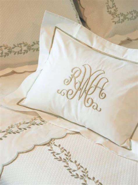 Madison Couture Monogram on Camilla Embroidered Bed Linens. An all time ...