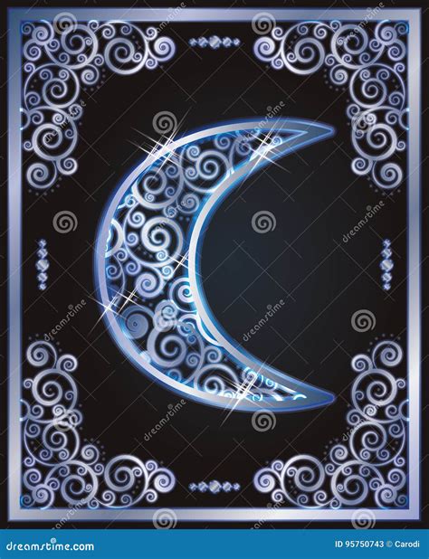 Religious Symbol Islamic Crescent, Vector Stock Vector - Illustration ...