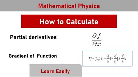 Partial Derivative || Gradient || Vector calculus ||Mathematical ...