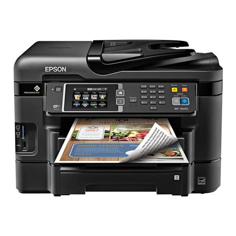 EPSON WF-3640 QUICK MANUAL Pdf Download | ManualsLib