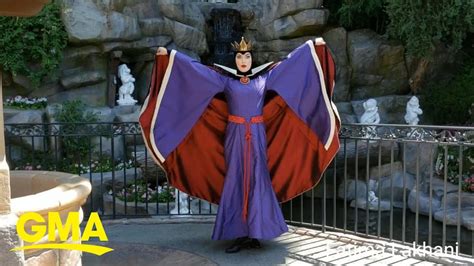 This Evil Queen in Disneyland is absolutely killing it | GMA - YouTube