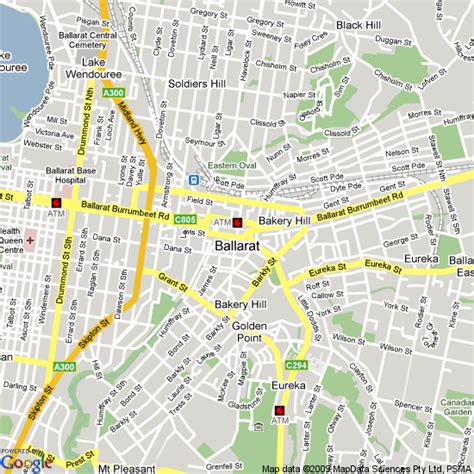 Map of Ballarat, Victoria | Hotels Accommodation