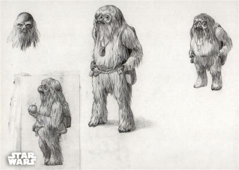 Early STAR WARS Ewok Concept Art is Very Different and Warwick Davis ...